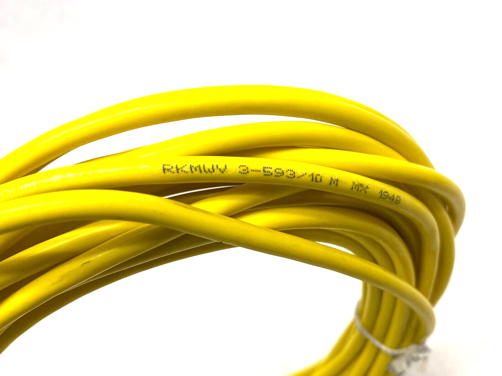 Lumberg RKMWV 3-593/10M Single End Cordset M8 Angled 3-Pin to Straight 3-Pin - Maverick Industrial Sales
