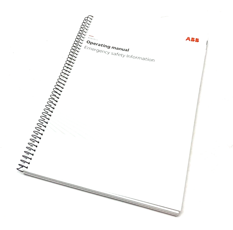 ABB 3HAC027098-001 Rev. S Robotics Operating Manual Emergency Safety Information - Maverick Industrial Sales