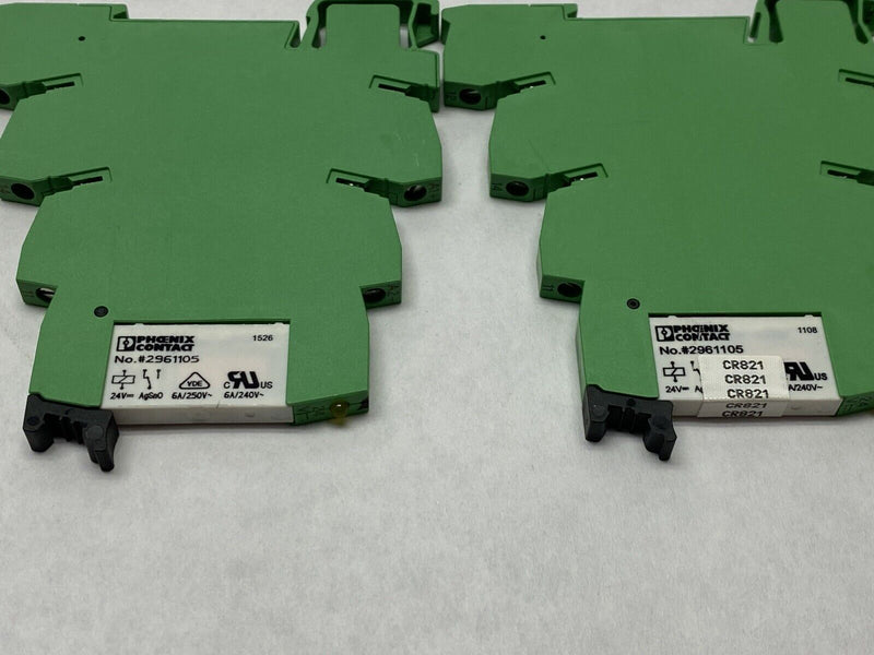 Phoenix Contact PLC-BSC-24DC/21 Relay Base 2966016 w/ 2961105 Relay LOT OF 2 - Maverick Industrial Sales