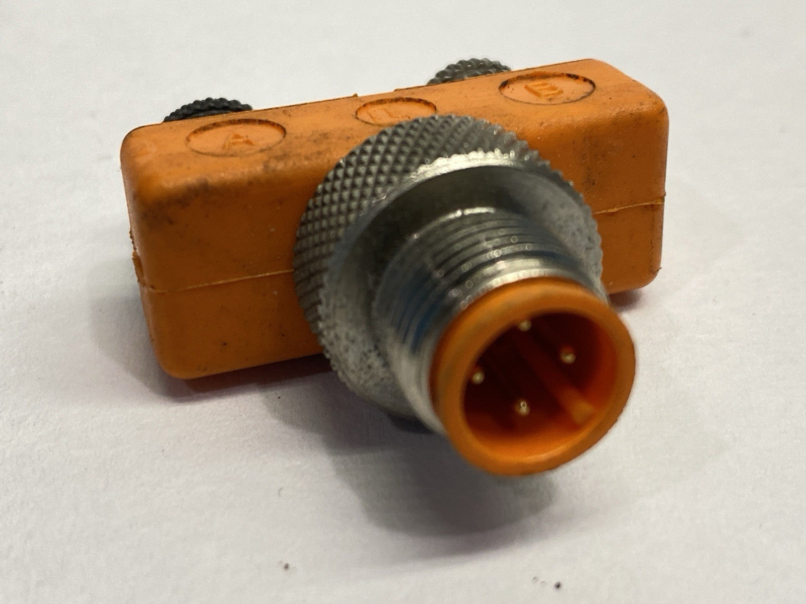 ASBS 2-M-8 | Lumberg Automation M12 4-Pin M - Dual M8 3-Pin F Splitter LOT OF 2 - Used - Maverick Industrial Sales