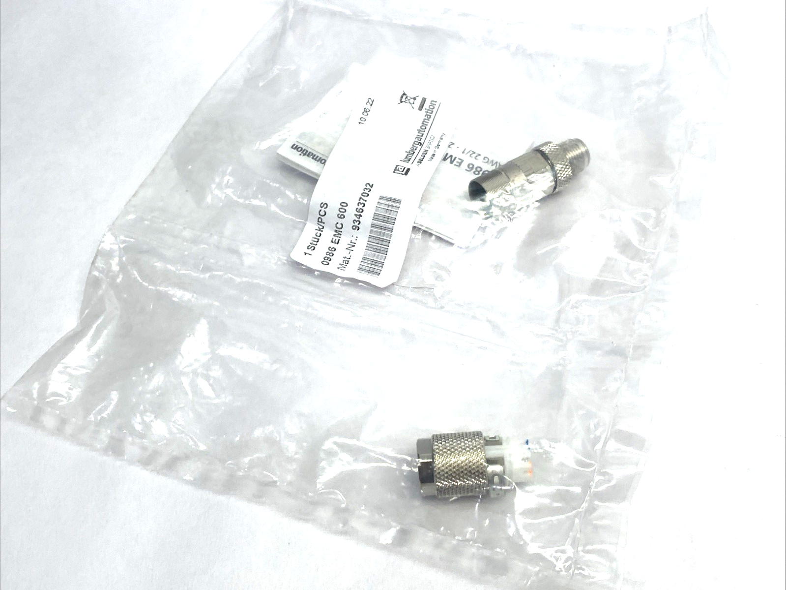 0986 EMC 600 | Lumberg Automation Field Attachable M12 8-pin Connector 934637032 - New - Maverick Industrial Sales