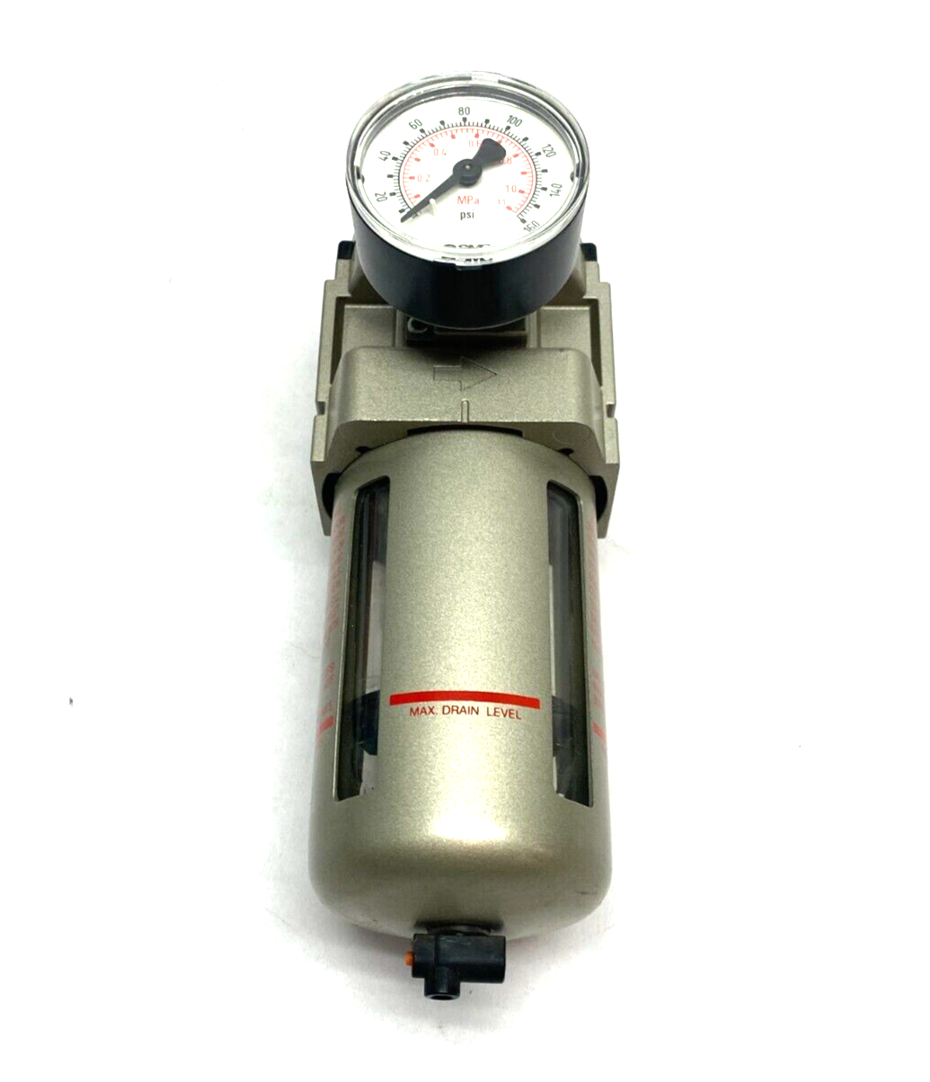 SMC AW40-N03-Z Modular Pneumatic Filter Regulator 7~125psi w/ Gauge - Maverick Industrial Sales