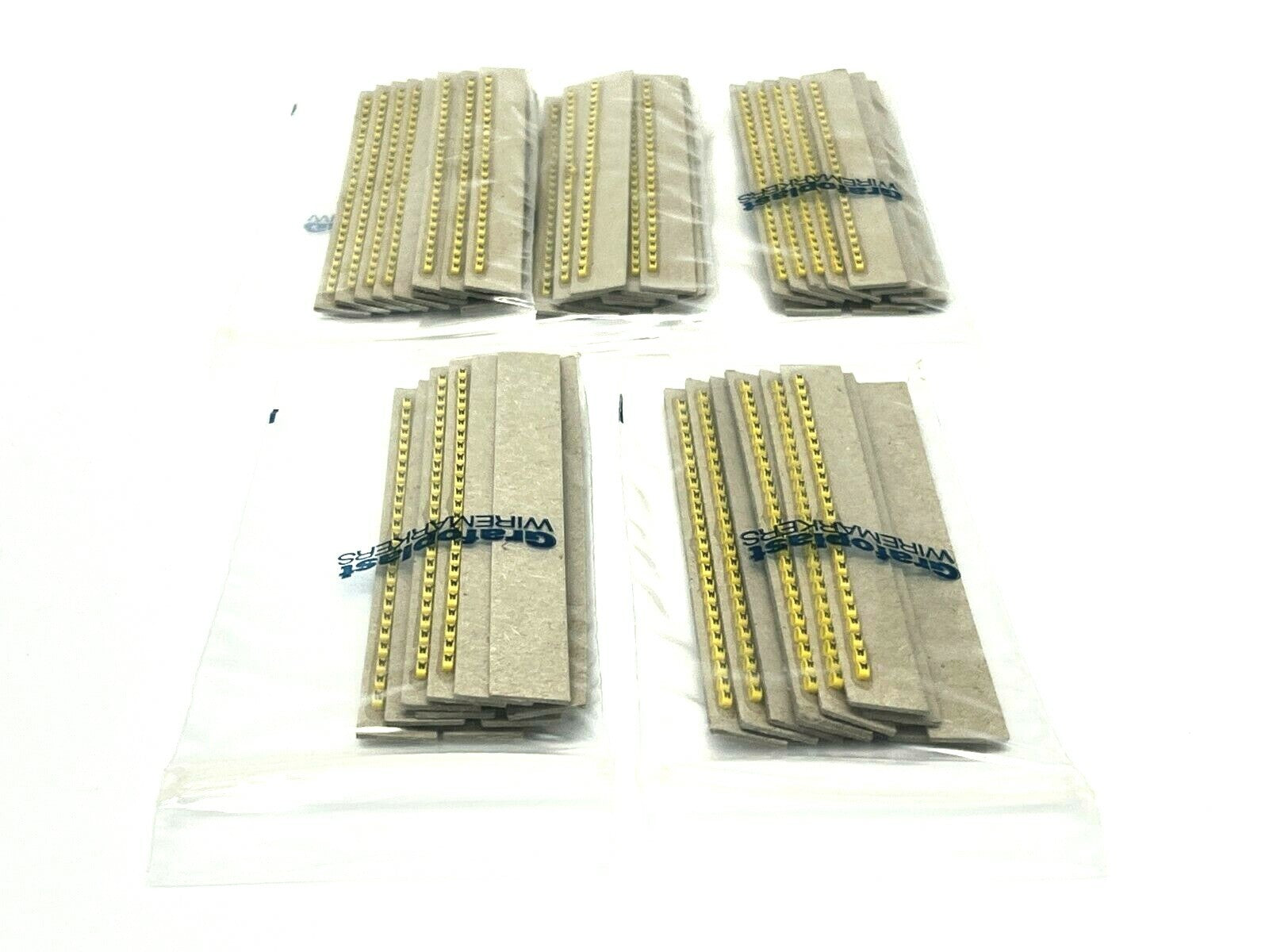 Grafoplast 117 Wire Markers W Black on Yellow 50 Strips - Maverick Industrial Sales