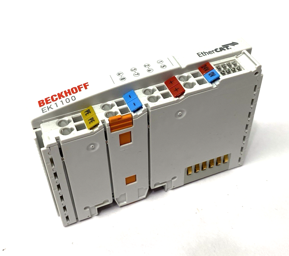Beckhoff EK1100 EtherCAT Coupler Terminal Module 2x RJ45 Socket Connections - Maverick Industrial Sales