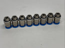 Festo QS-G1/8-6 Push-In Fitting Male Thread 6mm OD Tube 186096 LOT OF 8 - Maverick Industrial Sales