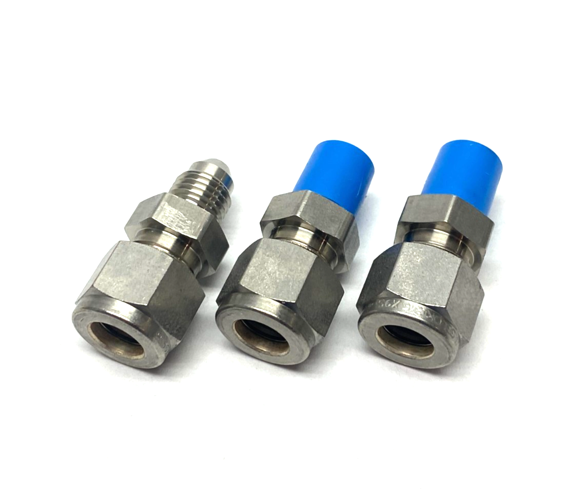 Swagelok SS-600-6-4AN Stainless Steel Union Tube Fitting 3/8" LOT OF 3 - New – Open box - Maverick Industrial Sales