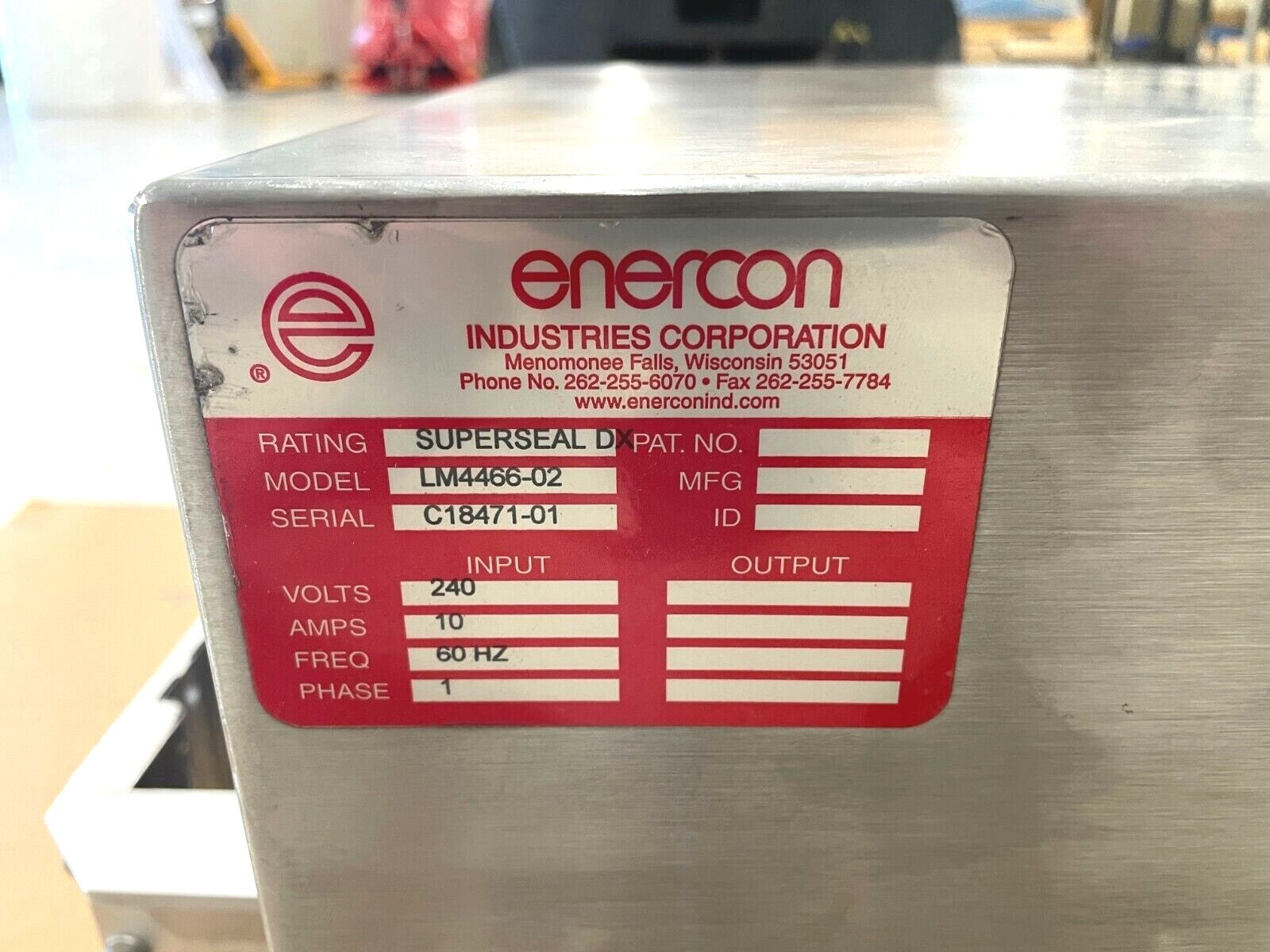 Enercon LM4466-02 Super Seal DX Induction Deluxe Cap Sealer, LM4033-238 - Maverick Industrial Sales