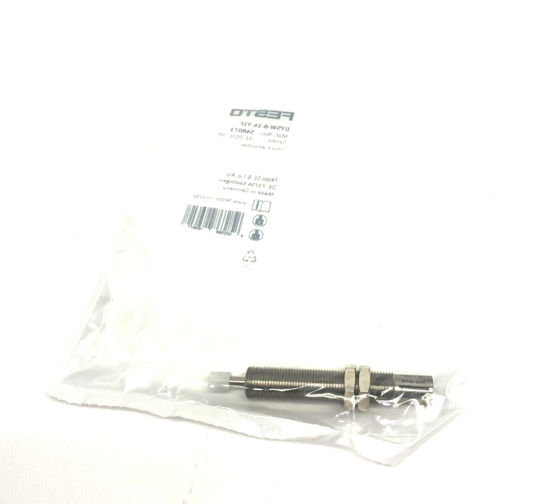 Festo DYSW-8-14-Y1F Pneumatic Shock Absorber 14mm Stroke 548073 - Maverick Industrial Sales