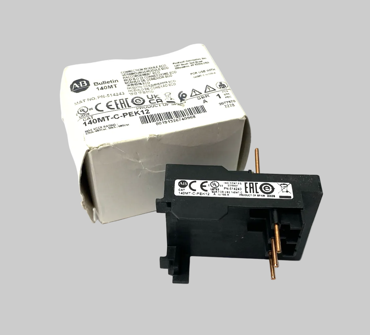 140MT-C-PEK12 | Allen Bradley Ser. A Connection Module 12A - New Other - Maverick Industrial Sales