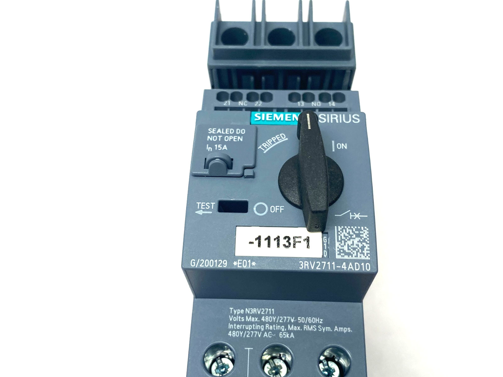 Siemens 3RV2711-4AD10 SIRIUS Motor Starter Circuit Breaker Frame Size S00 - Maverick Industrial Sales