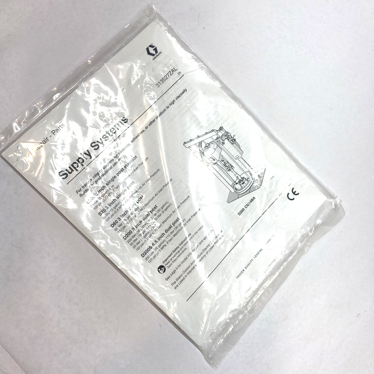 Graco 313527ZAL Repair Kit Manual - Maverick Industrial Sales