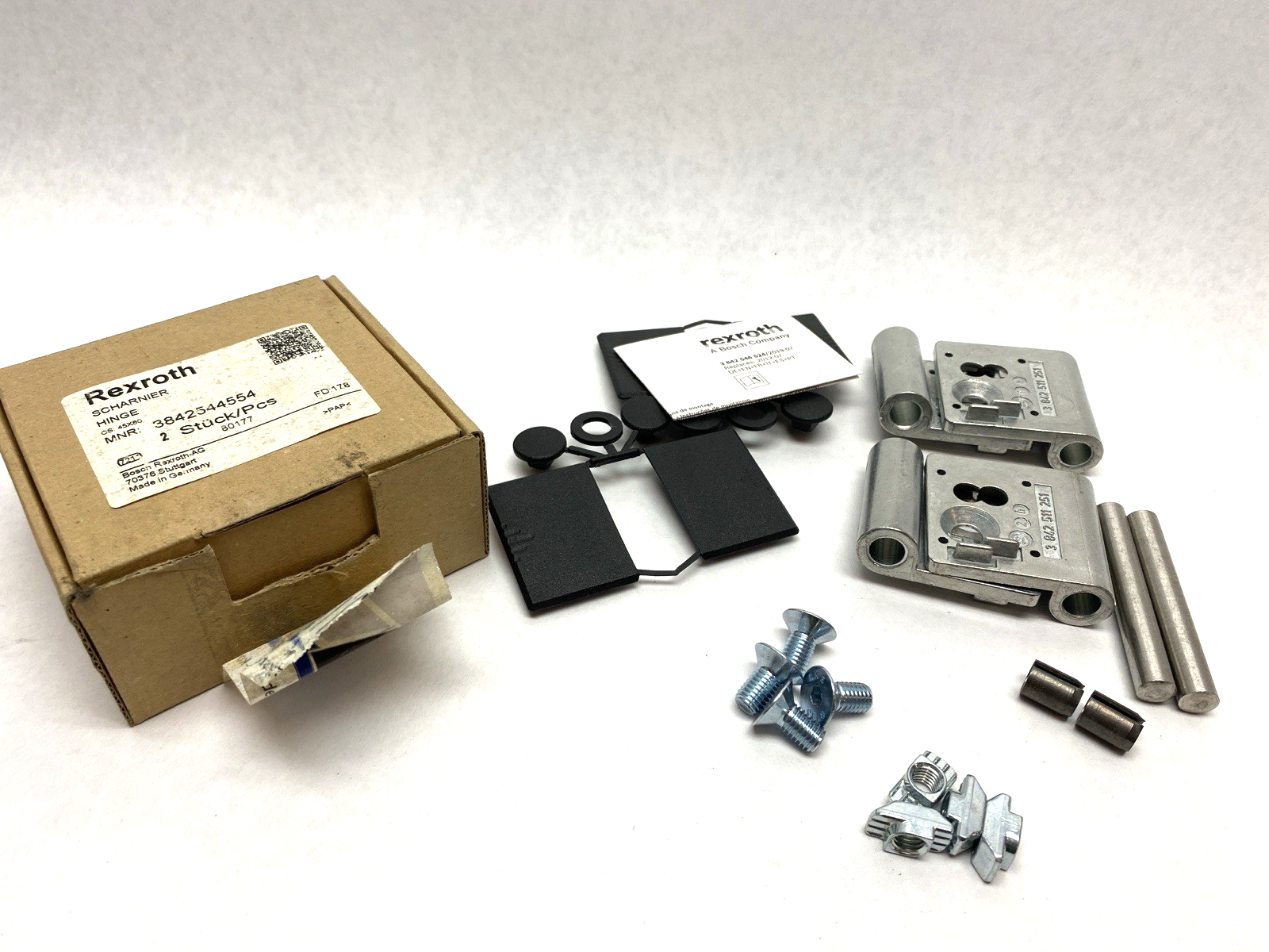 Rexroth 3842544554 Scharnier Hinge 3 842 544 554 BOX OF 2 PCS - Maverick Industrial Sales