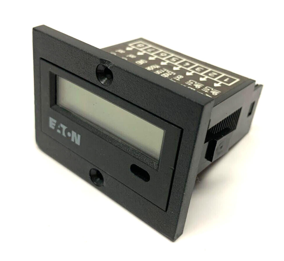 Eaton E5-024-C0400 Panel Meter Totalizer Counter 8 Digit 10-30VDC MISSING BUTTON - Maverick Industrial Sales