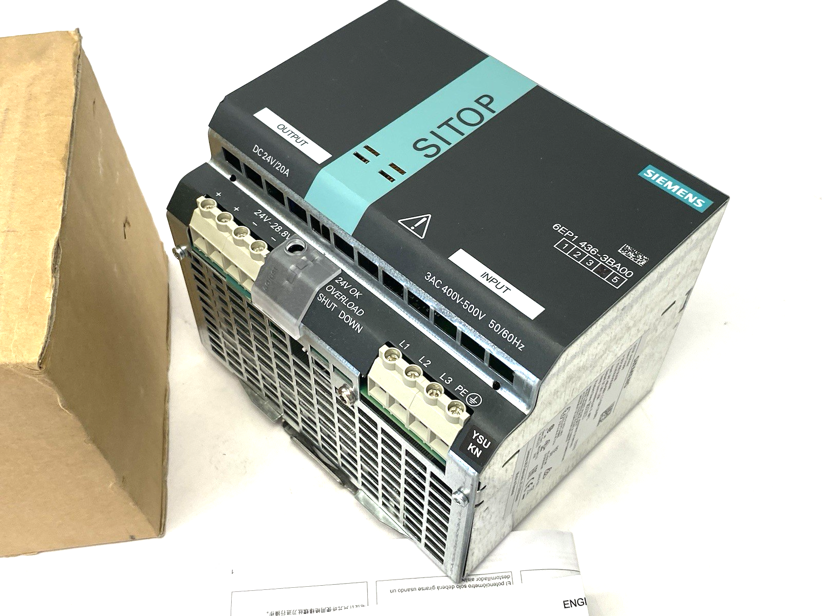 Siemens 6EP1436-3BA00 SITOP modular 20 A, Stabilized Power Supply - Maverick Industrial Sales
