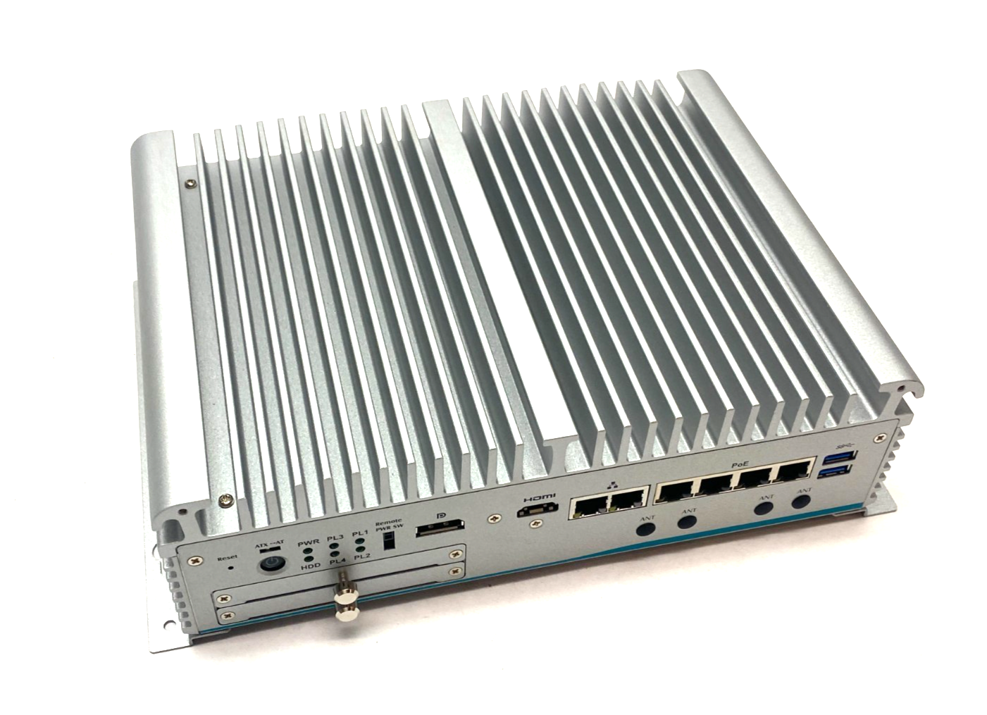 Axiomtek eBOX671-521-FL-DC-4PoE Fanless Embedded System w/ Intel® Core™ i5-8500T - Maverick Industrial Sales