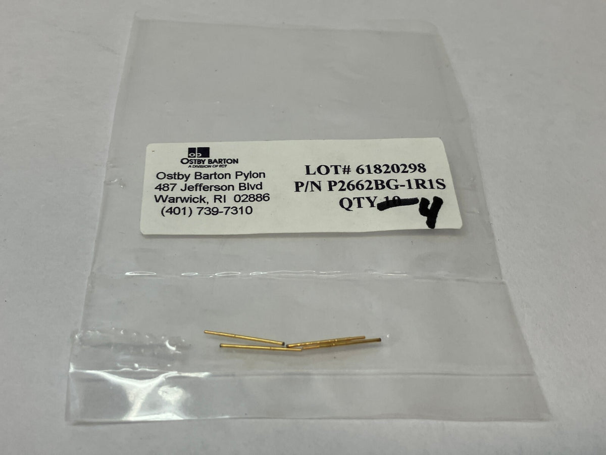 P2662BG-1R1S | Ostby Barton Pylon Spring Loaded Probe Contact PKG OF 4 - New – Open box - Maverick Industrial Sales
