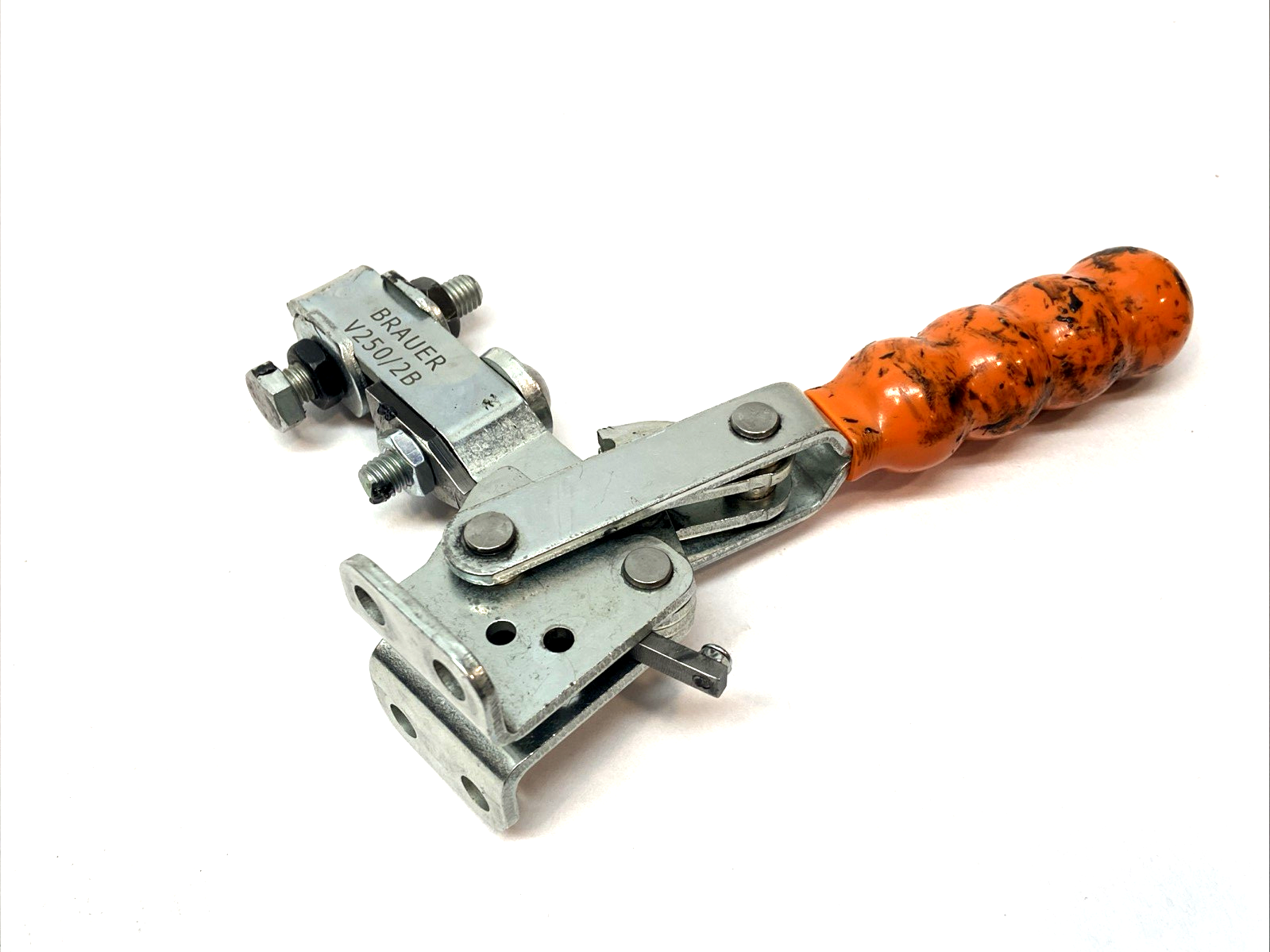 Brauer V250/2B Orange Vertical Toggle Clamp - Maverick Industrial Sales