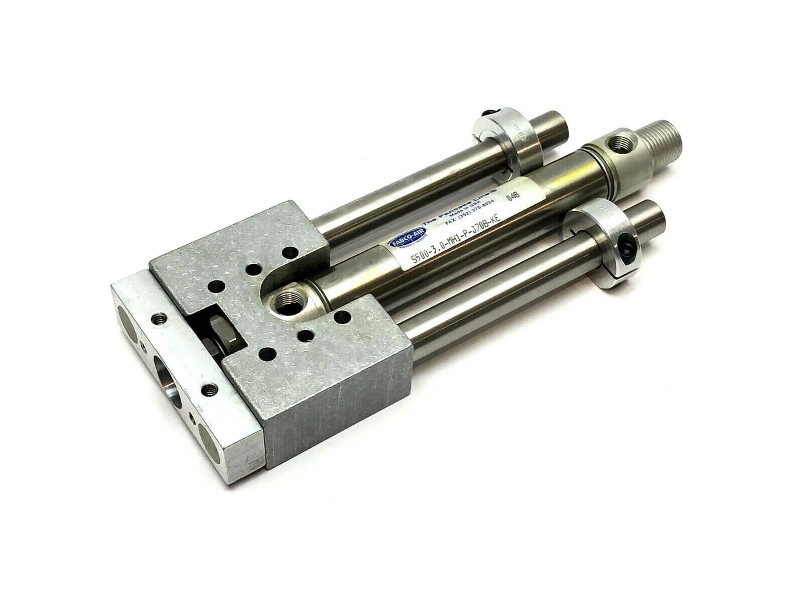 Fabco Air S500-3.0-MH1-P-J70B-KE Linear Guide Cylinder - Maverick Industrial Sales
