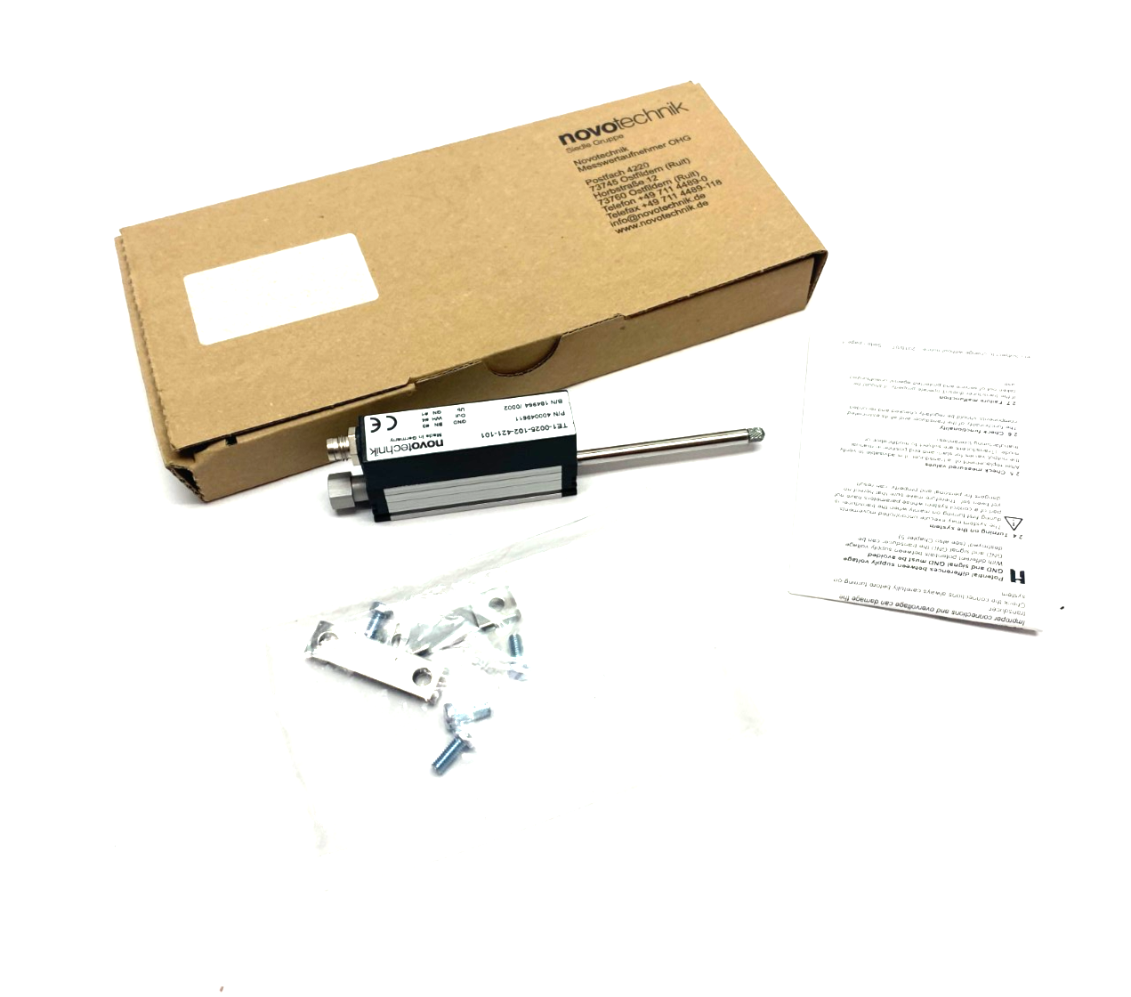 Novotechnik TE1-0025-102-421-101 Linear Position Sensor 049611 - Maverick Industrial Sales