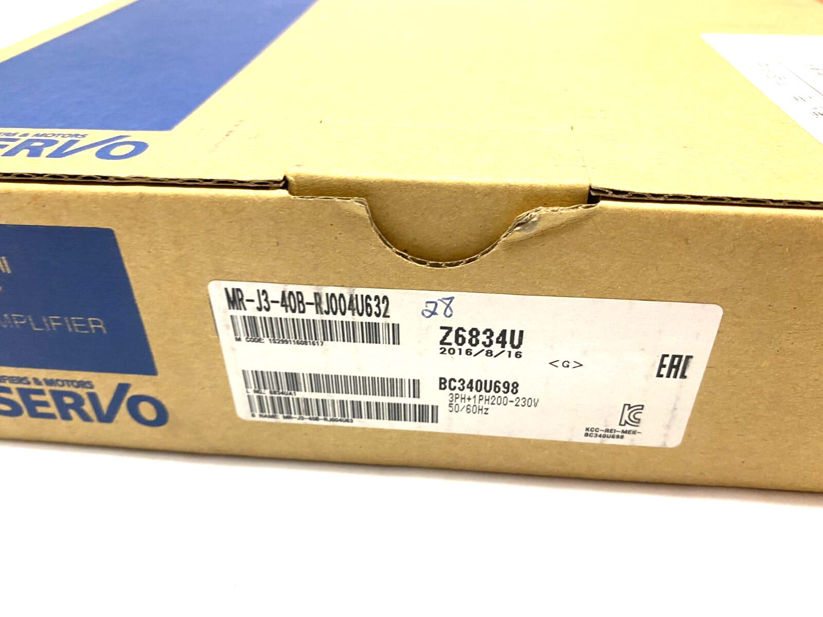 Mitsubishi MR-J3-40B-RJ004U632 Melservo AC Servo Drive/Amplifier 3Ph 200-230V - Maverick Industrial Sales