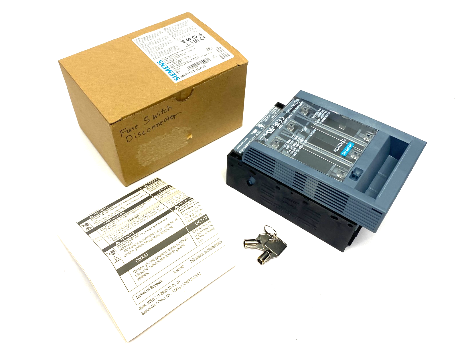 Siemens 3NP1123-1CA20 SENTRON Fusible Disconnect Swtich 3-Pole - Maverick Industrial Sales