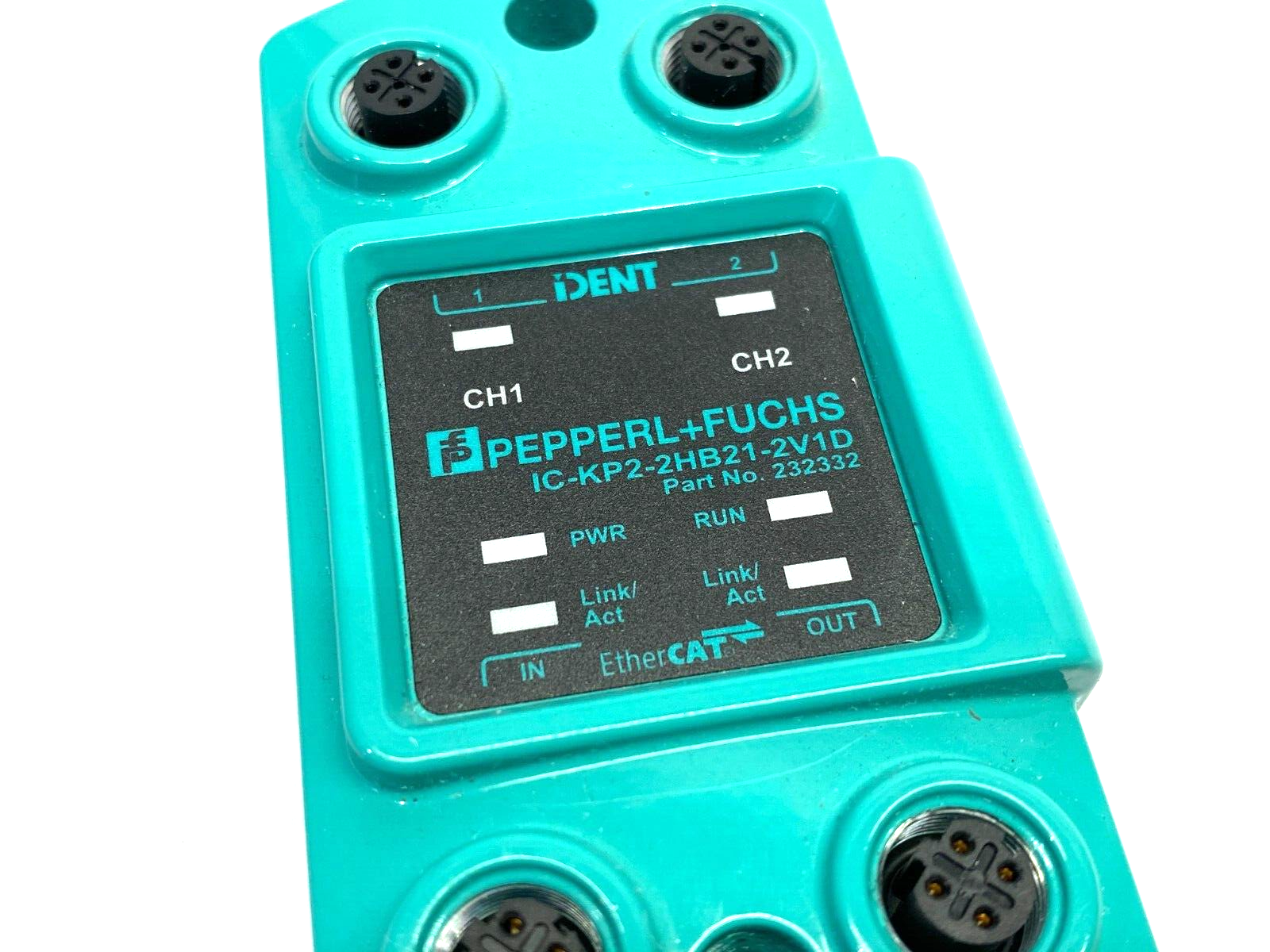 Pepperl+Fuchs IC-KP2-2HB21-2V1D EtherCAT iDENT RFID Evaluation Unit 232332 - Maverick Industrial Sales