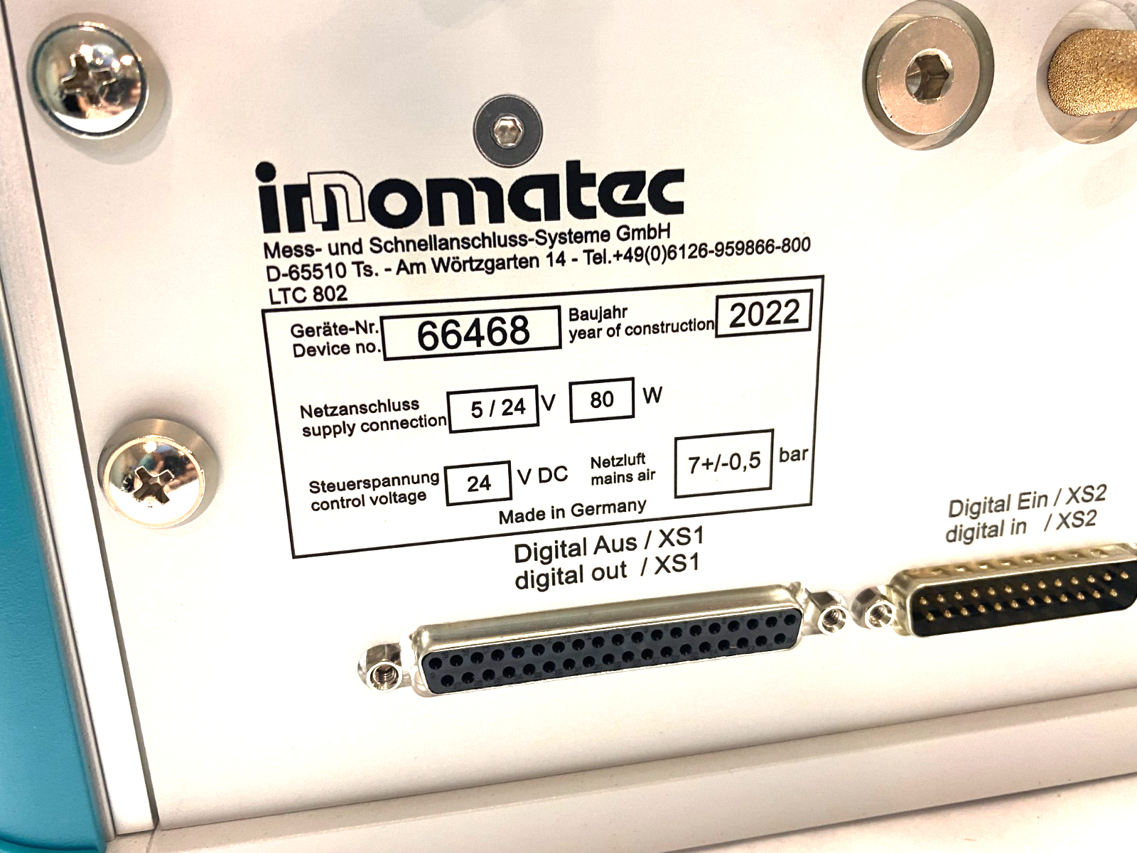 Innomatec LTC-802 Configurable Single Channel Leak Test Computer - Maverick Industrial Sales