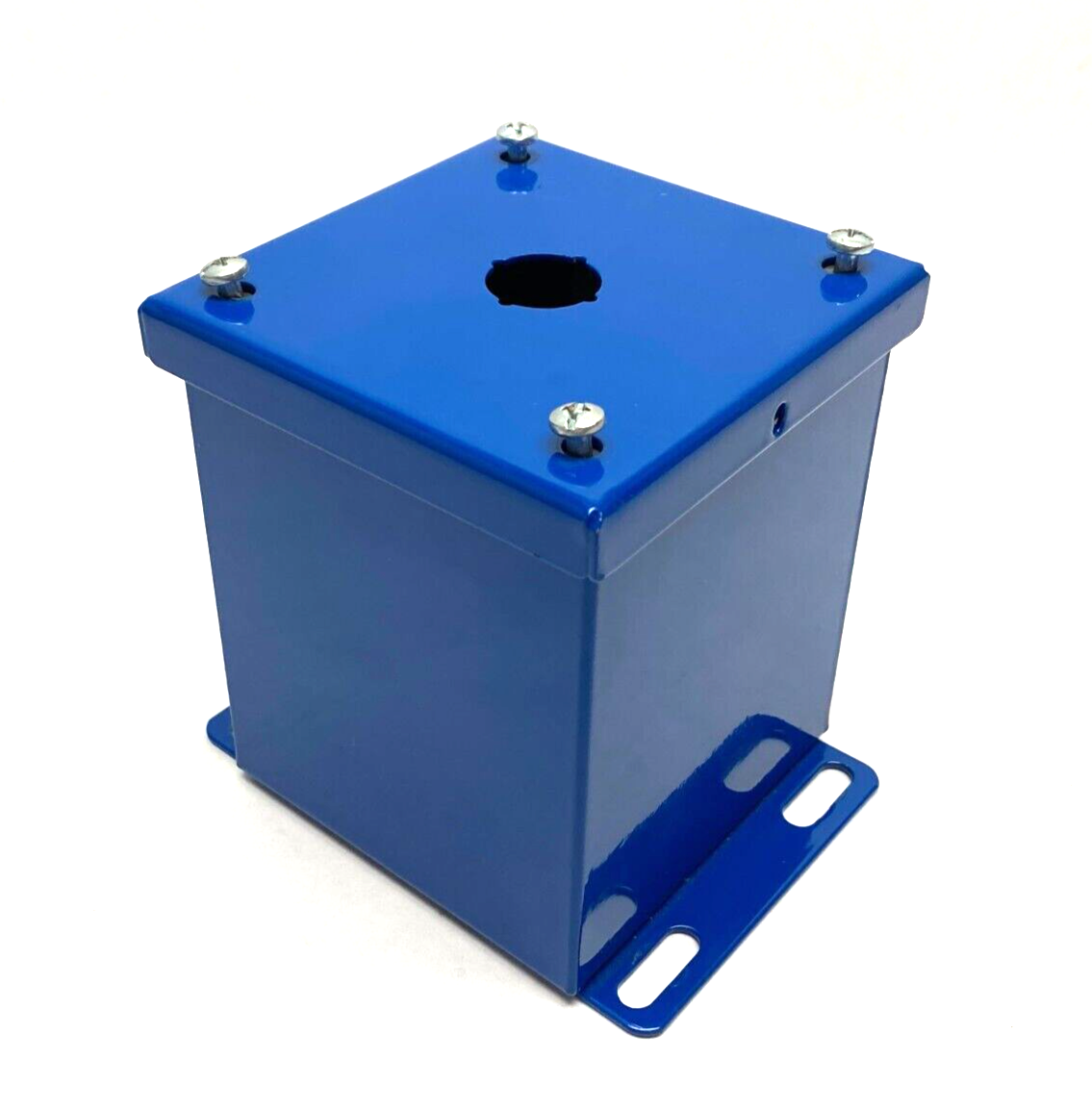 Saginaw Control & Engineering SCE-1PBXI Pushbutton Enclosure 4" x 4" Blue Steel - Maverick Industrial Sales