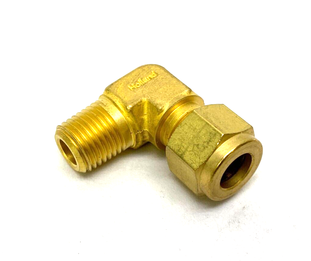 Swagelok B-600-2-4 Brass Elbow Compression Fitting 3/8" Tube 1/4" NPT Thread - Maverick Industrial Sales