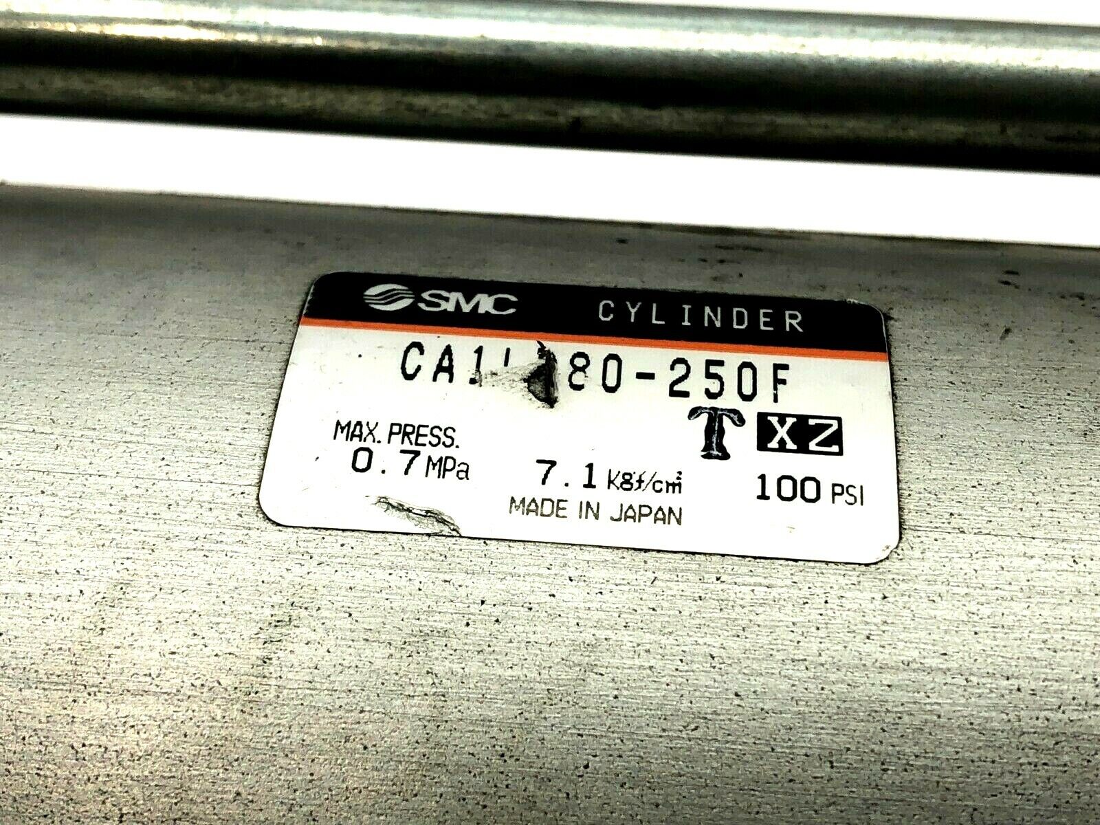 SMC CA1LQ80-250F Pneumatic Cylinder 0.7MPa 100Psi - Maverick Industrial Sales