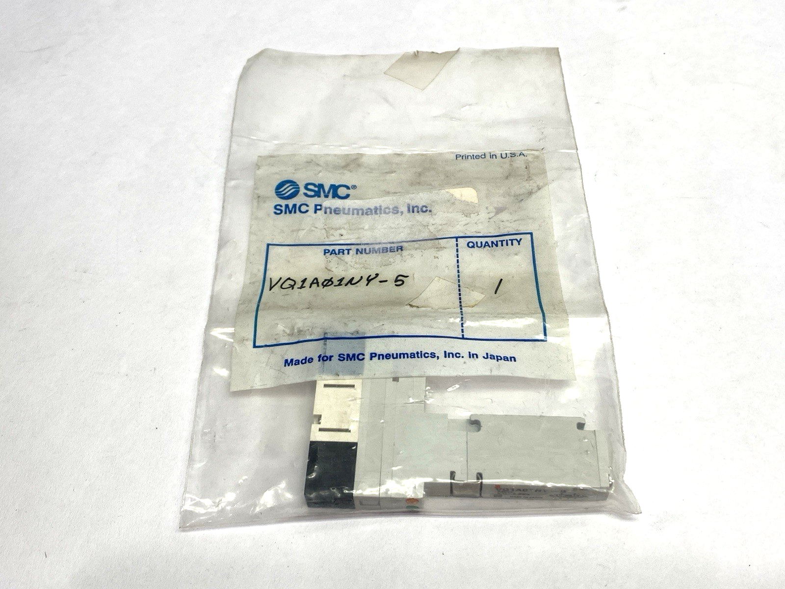 SMC VQ1A01NY-5 Solenoid Valve - Maverick Industrial Sales