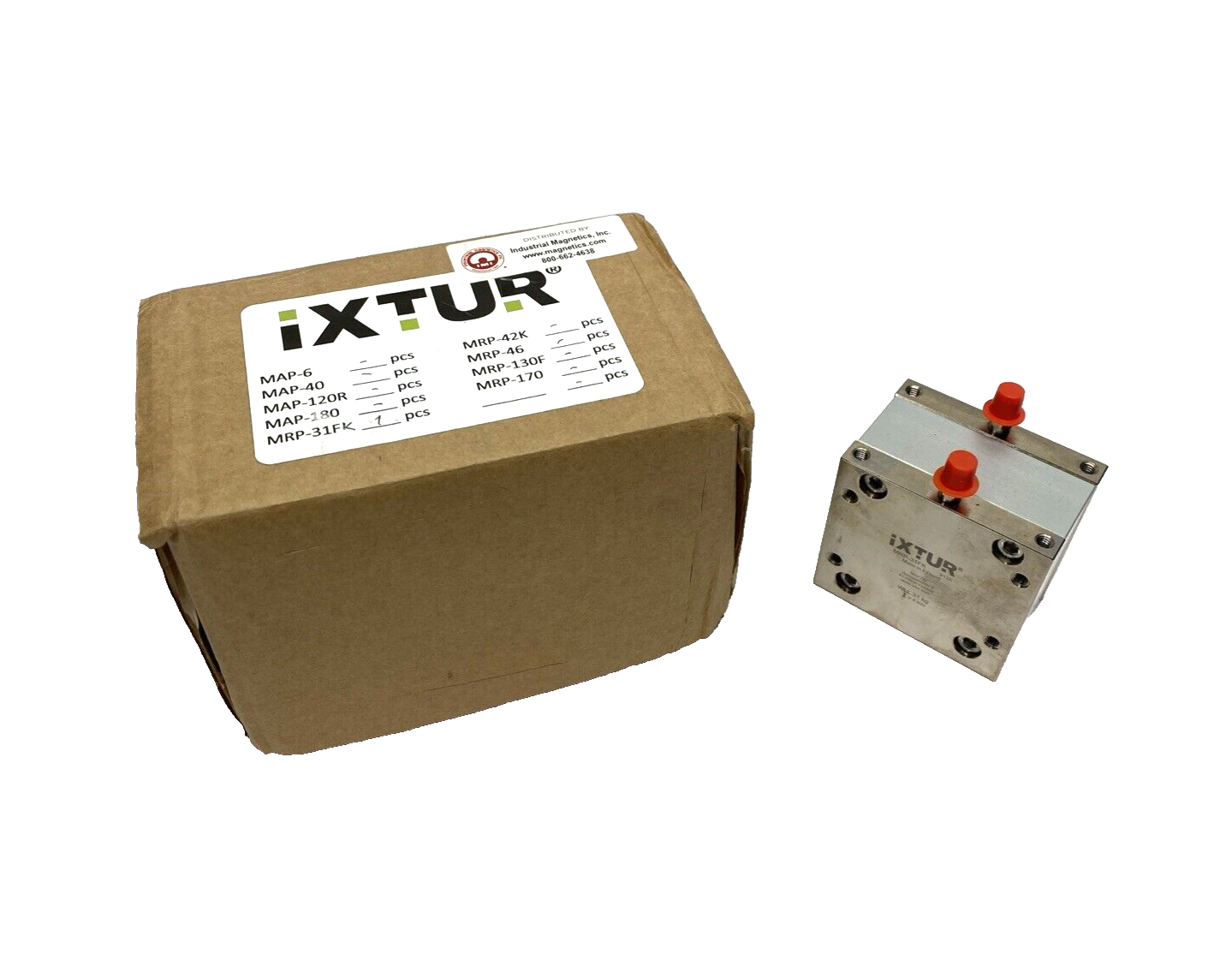 Ixtur MRP-31FK Pneumatic Magnet 80mm x 55mm x 76mm 31 Kg Lifting Capacity - Maverick Industrial Sales