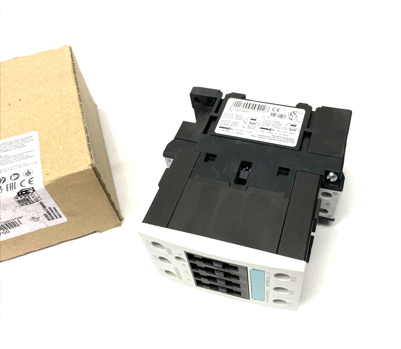 Siemens 3RT1034-1AF00 SIRIUS Power Contactor AC-3 15 KW/400V AC - Maverick Industrial Sales