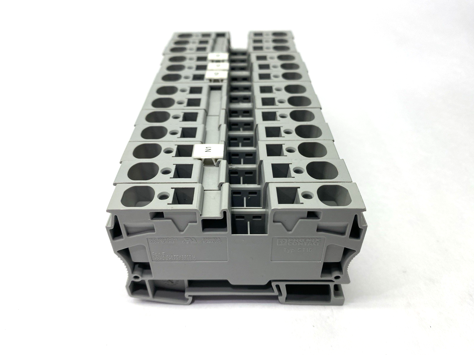 ST 16 | Phoenix Contact Feed-Through Terminal Block 3036149 LOT OF 13 - Used - Maverick Industrial Sales