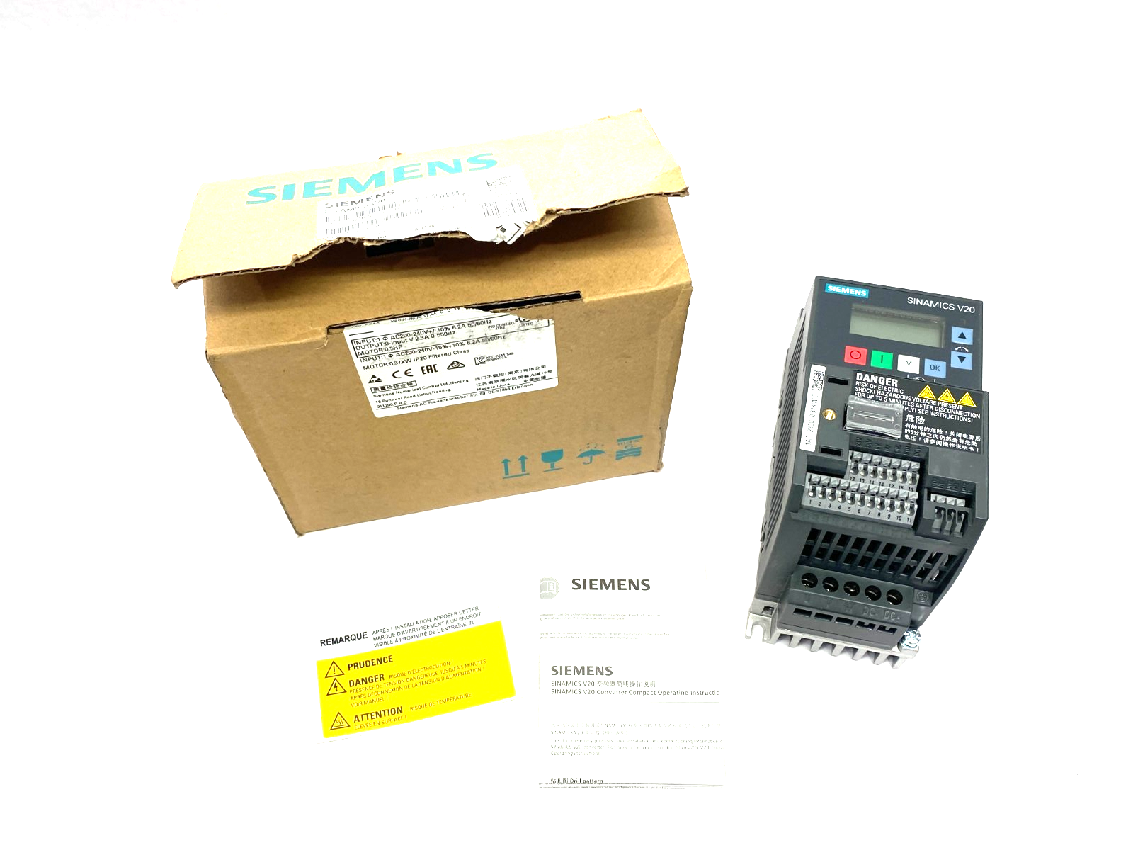 Siemens 6SL3210-5BB13-7BV1 SINAMICS V20 Converter Drive - Maverick Industrial Sales