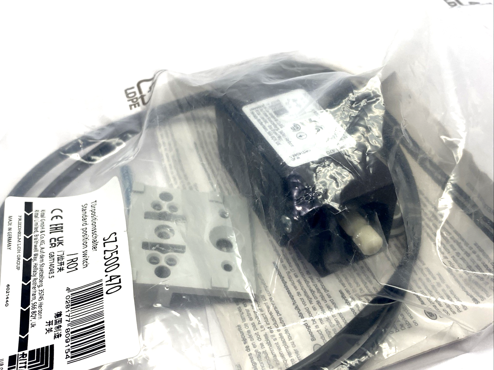 Rittal SZ 2500.470 Door-Operated Switch For LED System Light 2500470 - Maverick Industrial Sales