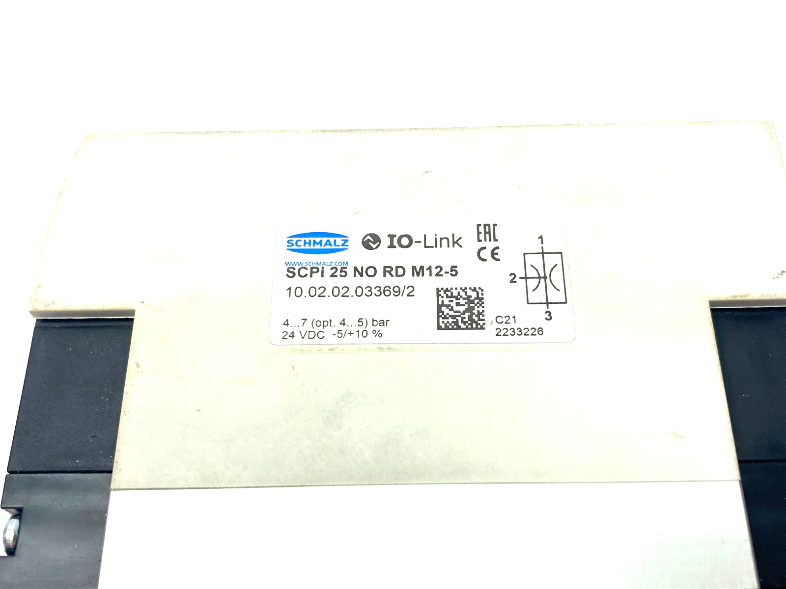 Schmalz SCPi 25 NO RD M12-5 Compact Vacuum Ejector M12 5-Pin, 10.02.02.03369/2 - Maverick Industrial Sales