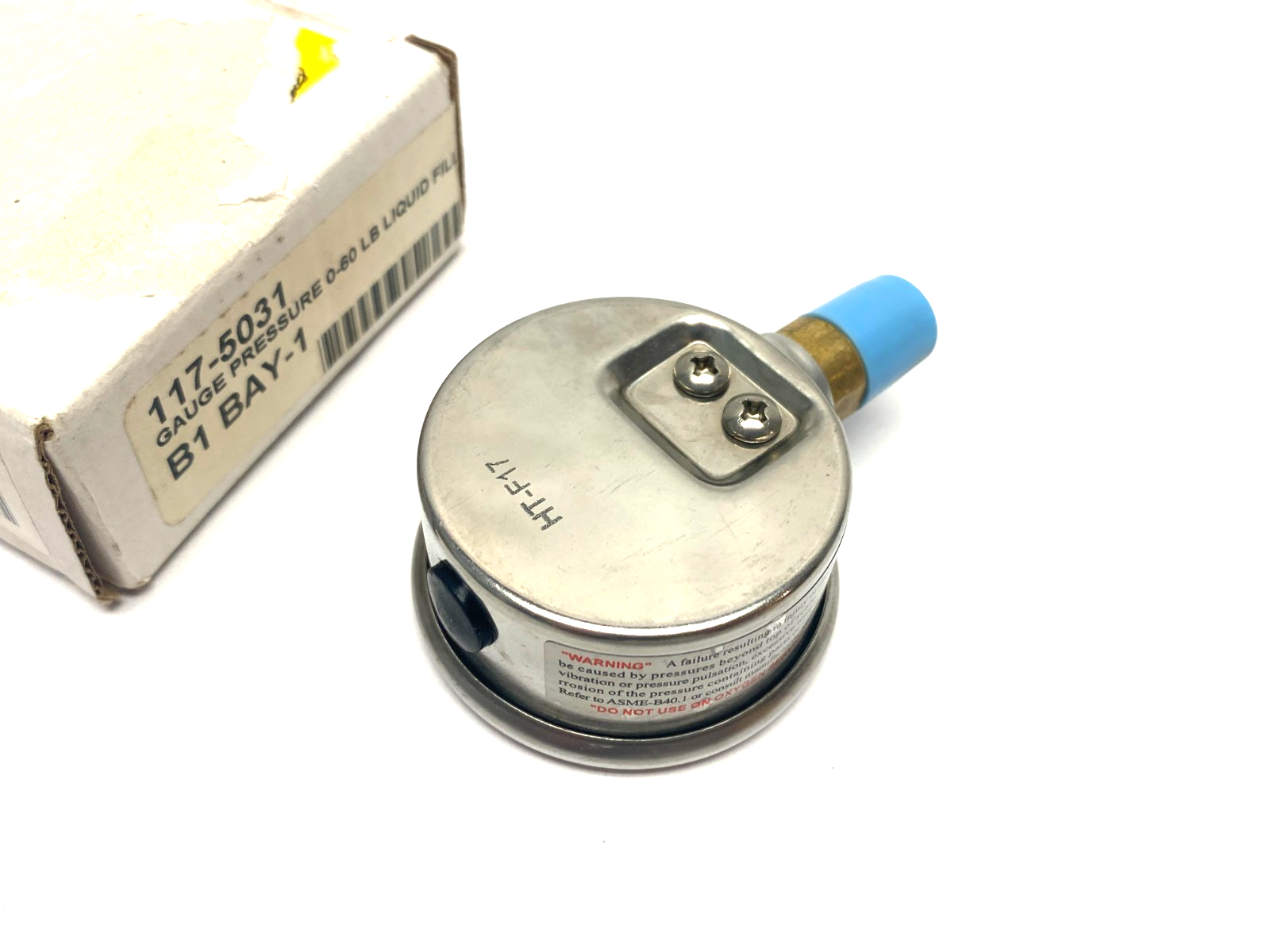 PIC Gauges 201L-204D Liquid Filled Pressure Gauge 2" 0-60psi 1/4" Bottom Port - Maverick Industrial Sales