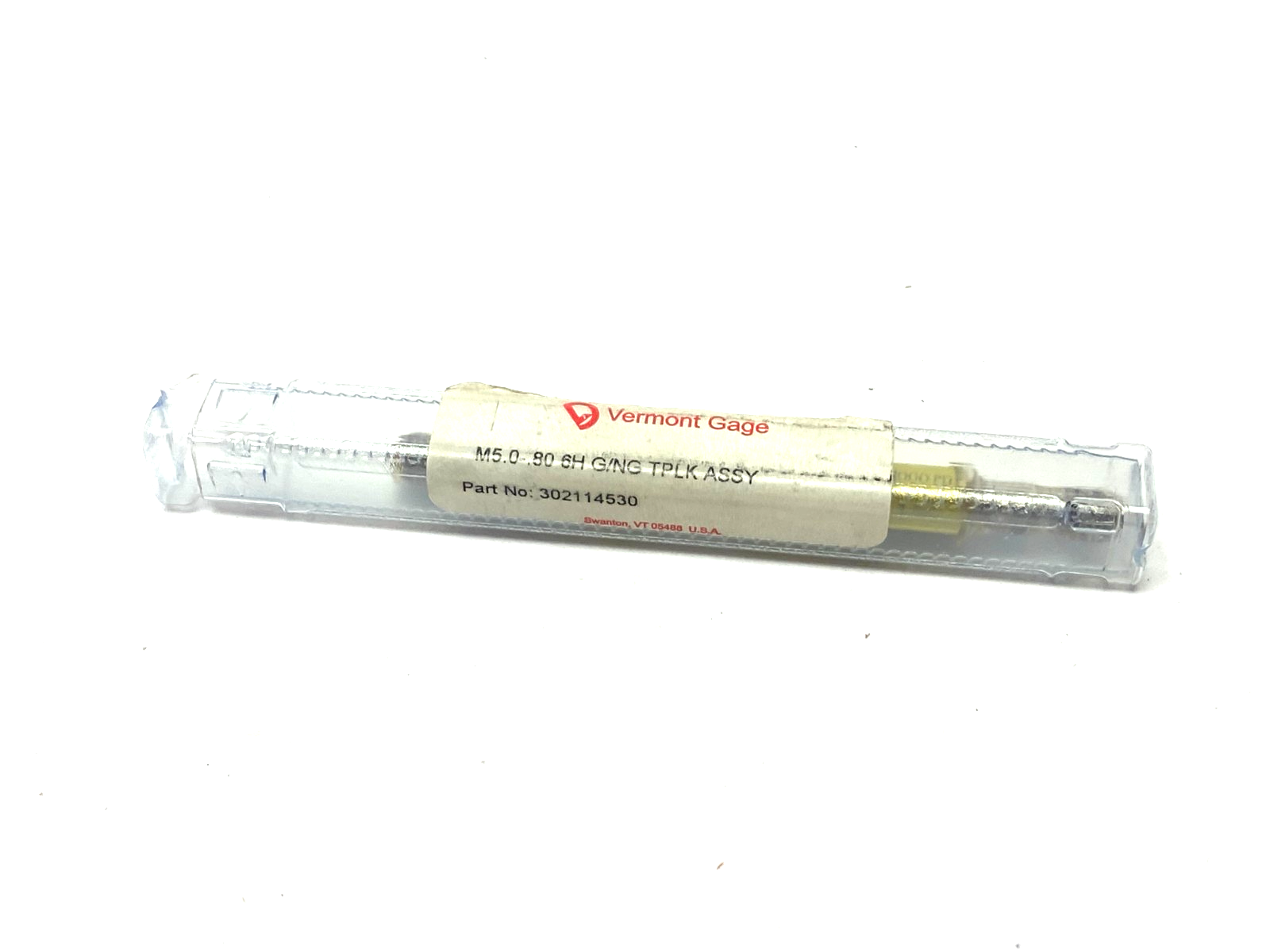Vermont Gage 302114530 Taperlock Threaded Gauge Plug M5.0-0.80 6H GO/NOGO - Maverick Industrial Sales