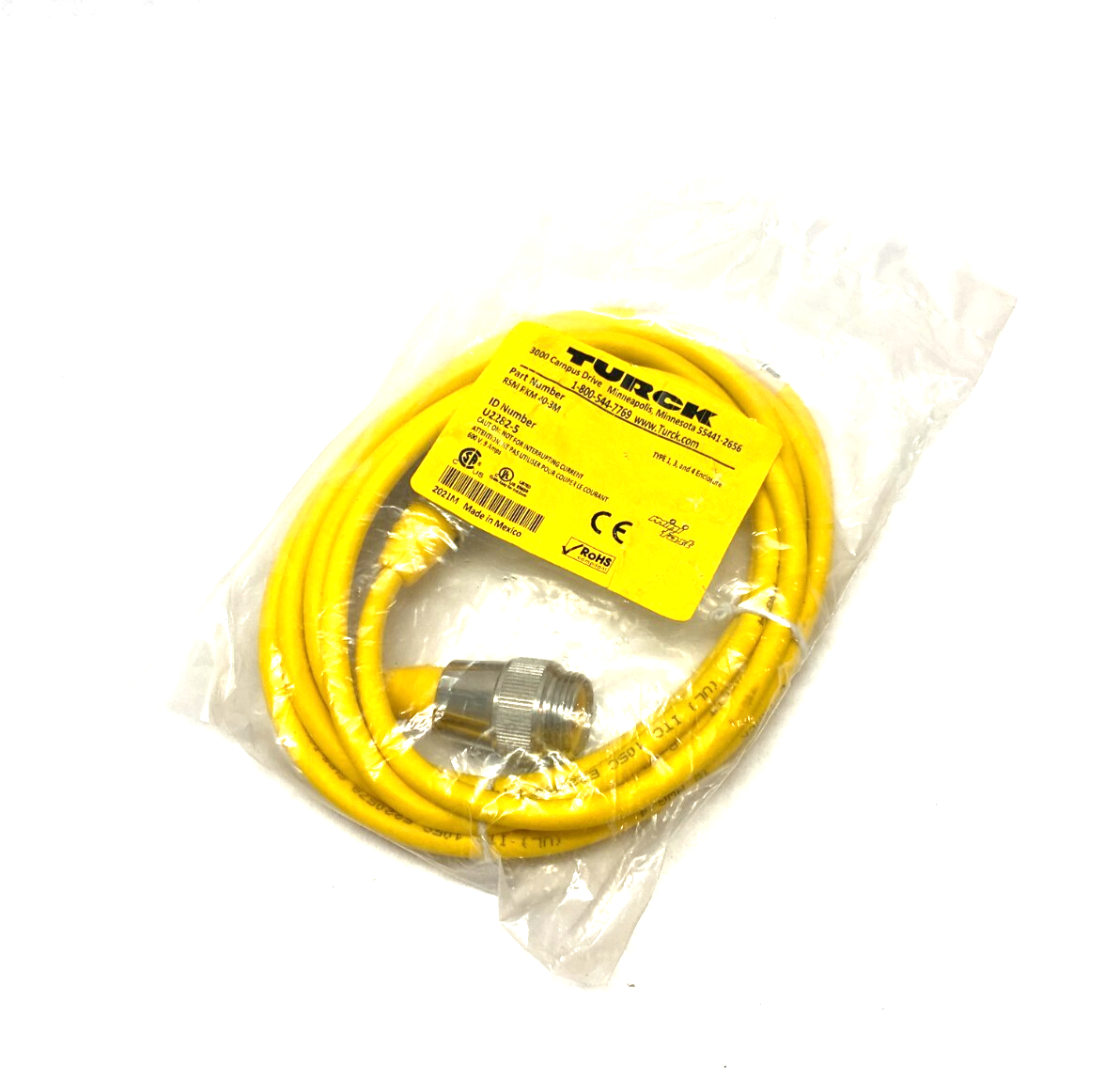 Turck RSM RKM 40-3M Minifast Double Ended Corset U2282-5 - Maverick Industrial Sales
