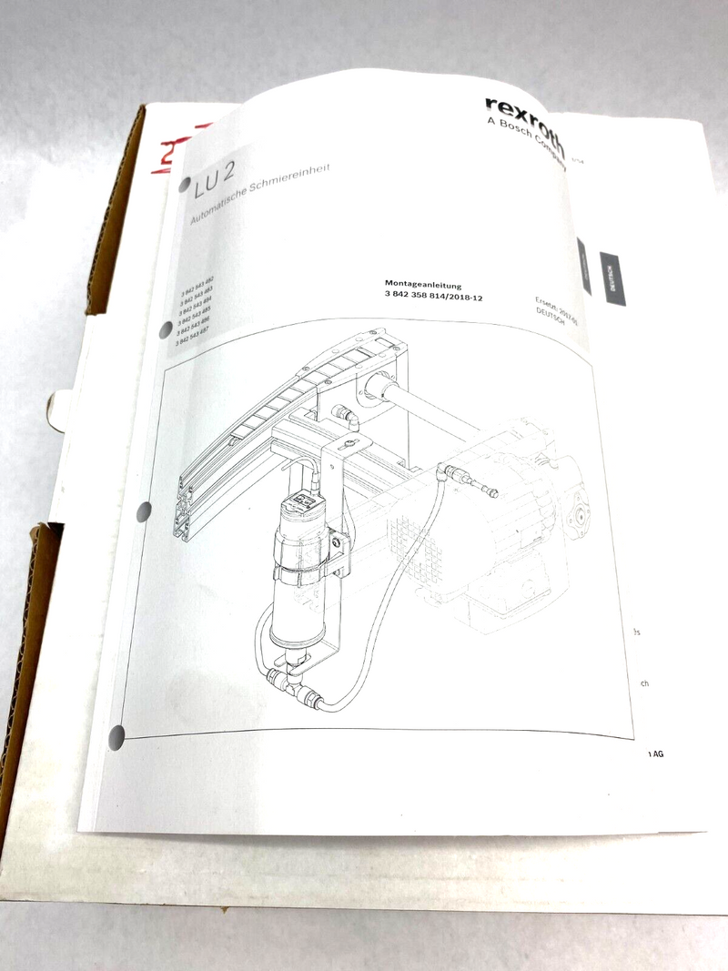 Bosch Rexroth 3842543482 Automatic Lubrication Unit LU 2 w/ Manual - Maverick Industrial Sales