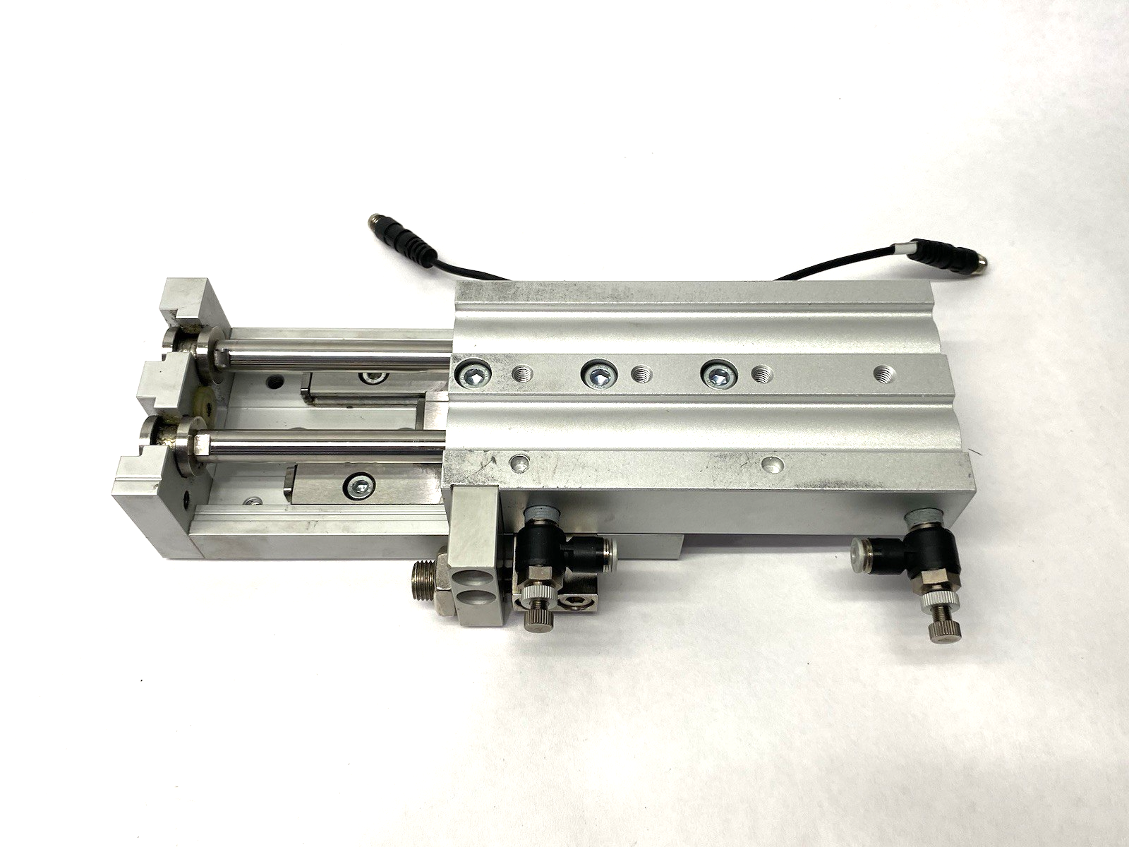 SMC MXS20-75 Guided Slide Table Cylinder 75mm Stroke Adjustable w/ Auto Switches - Maverick Industrial Sales