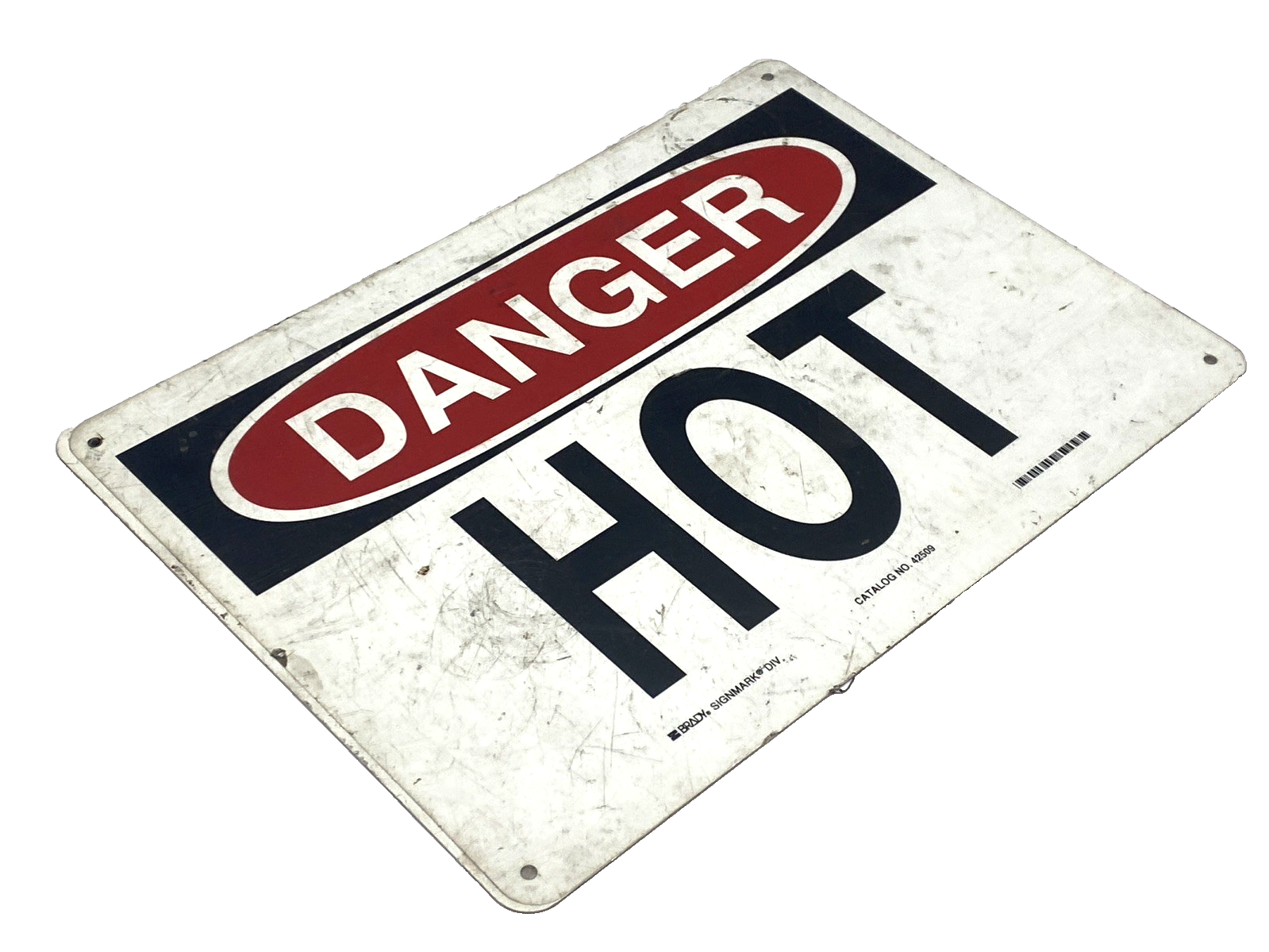 Brady 42509 Danger Hot Sign 10"x14" Aluminum - Maverick Industrial Sales