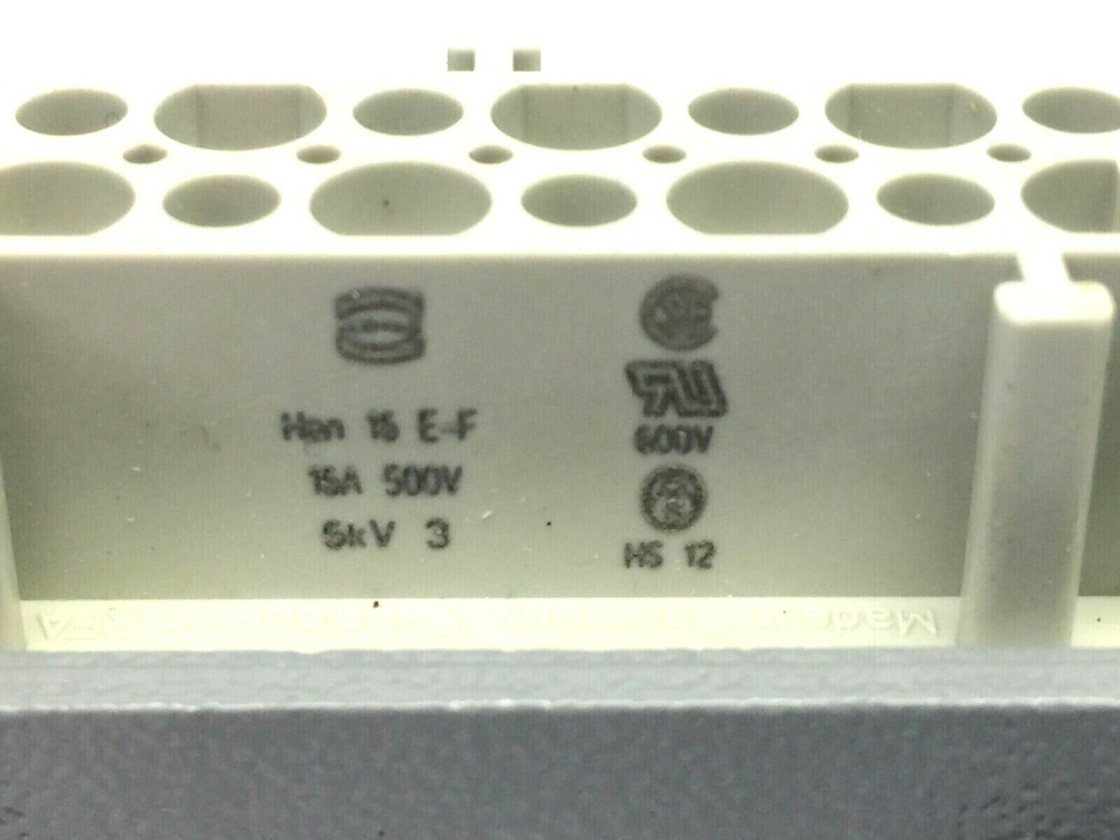 Harting 09 33 016 2702 Han 16 E-F Insert Female Crimp w/ 2 Lever Housing - Maverick Industrial Sales