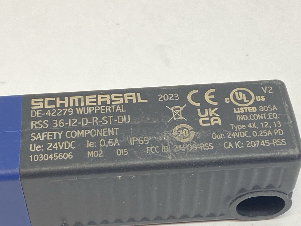 Schmersal 103045606 Non-Contact RFID Magnetic Safety Switch RSS 36-I2-D-R-ST-DU - Maverick Industrial Sales