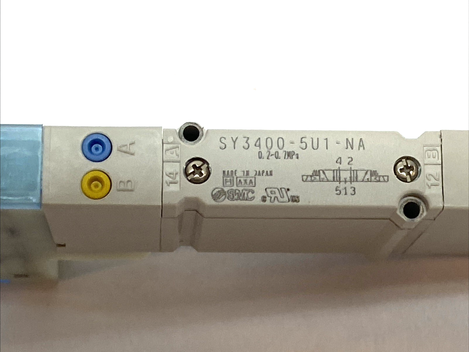 SY3400-5U1-NA | SMC 5-Port Solenoid Valve SY3000 24VDC Exhaust Center - New – Open box - Maverick Industrial Sales