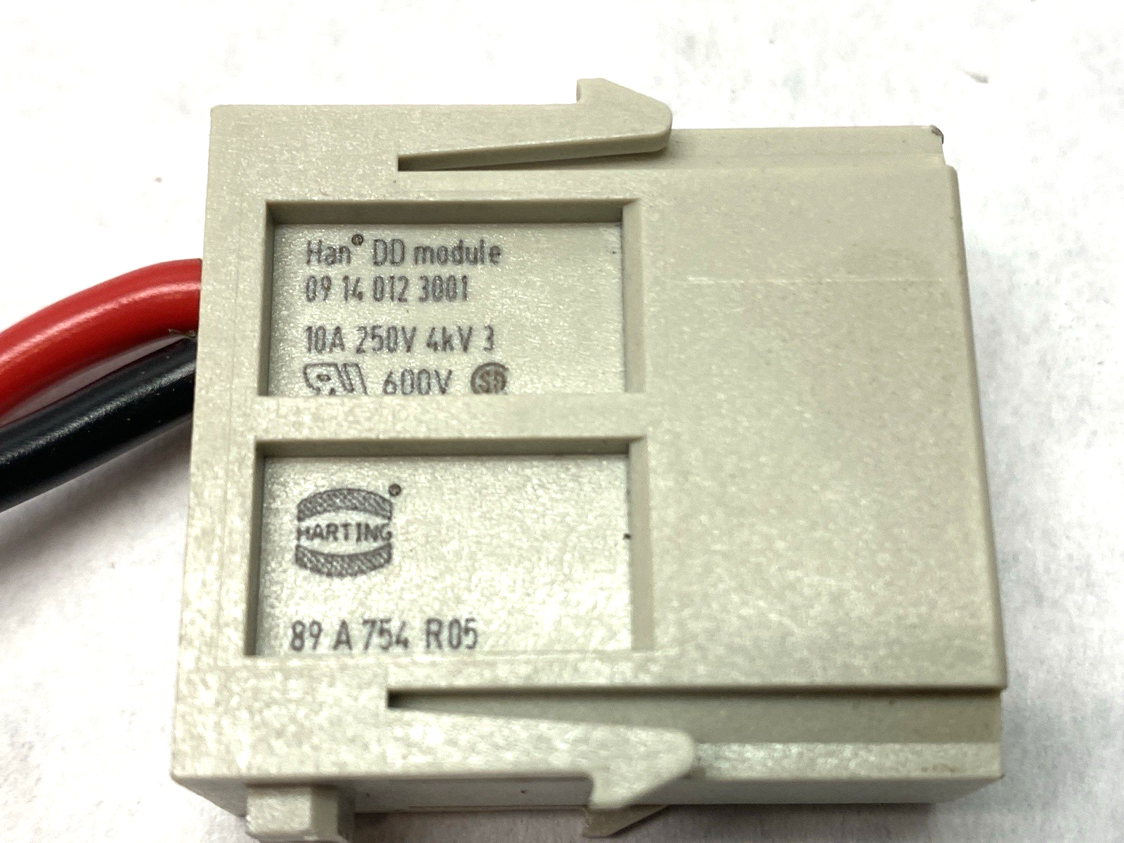 19300240448 | Harting Hood Connector Assy w/09140123001 & 2x 09140012662 Modules - Used - Maverick Industrial Sales