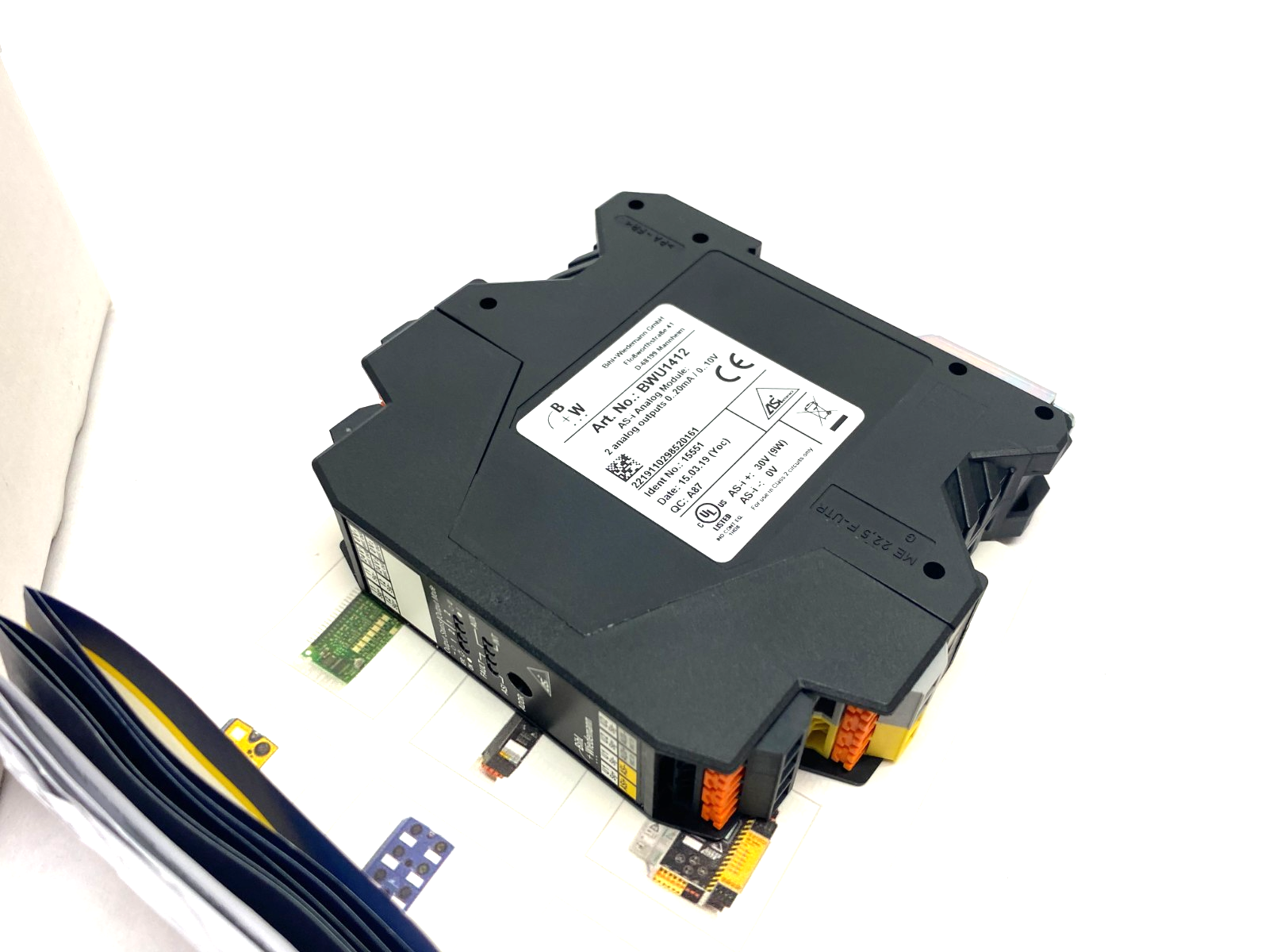 Bihl+Wiedemann BWU1412 AS-i Analog Module, 2 Analog Outputs 15551 - Maverick Industrial Sales
