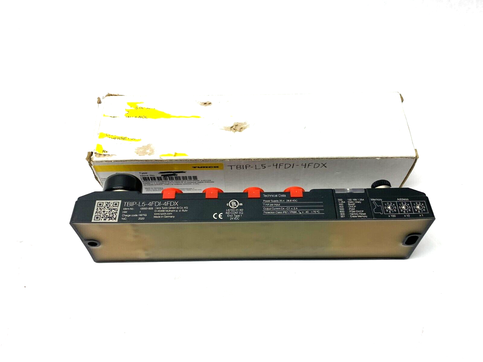 Turck TBIP-L5-4FDI-4FDX Safety Block I/O EtherNet/IP CIP Safety Module 10001828 - Maverick Industrial Sales