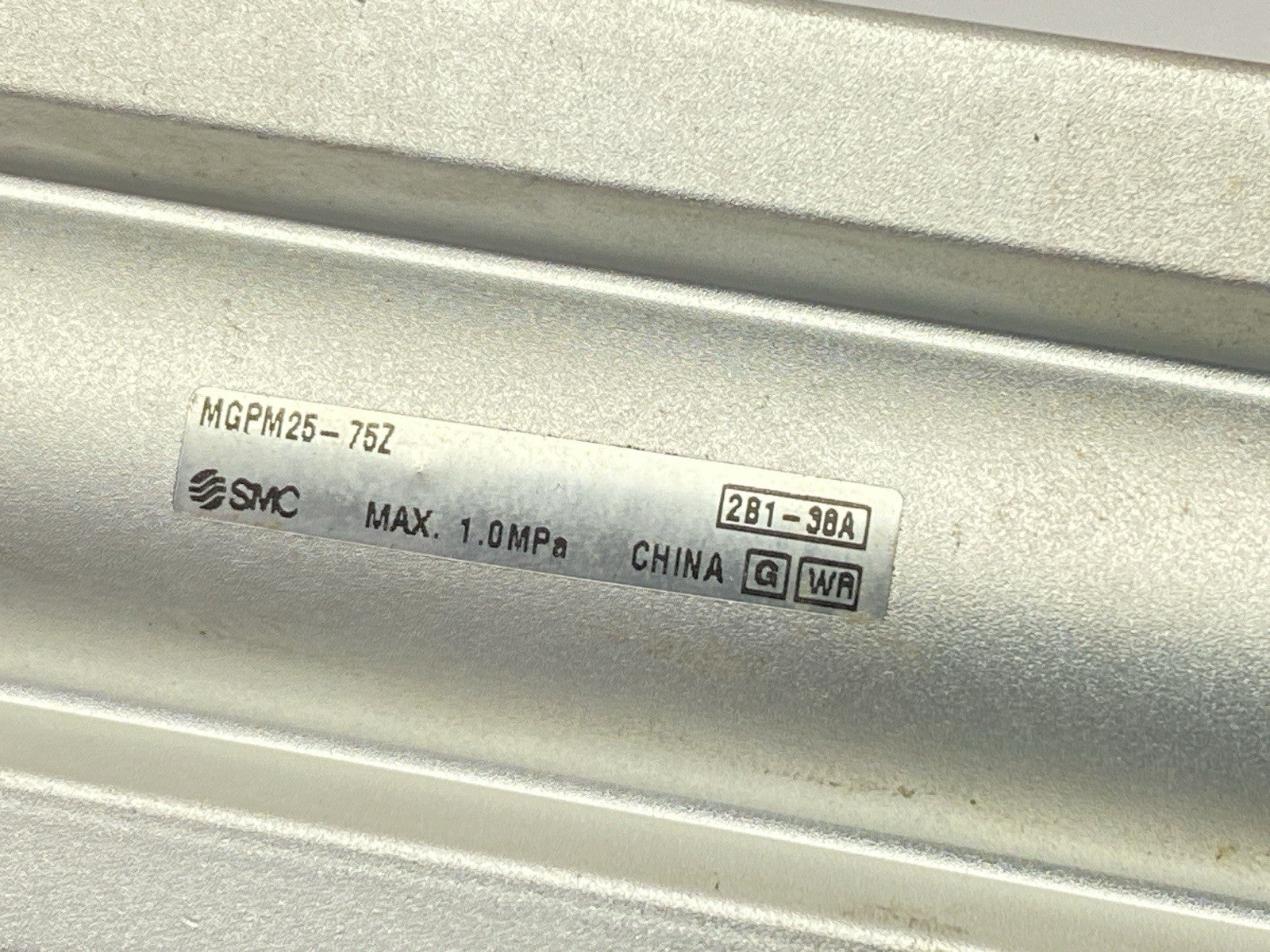 MGPM25-75Z | SMC Compact Guide Cylinder, 25mm Bore, 75mm Stroke - Used - Maverick Industrial Sales